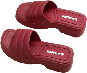 Epsion Women Summer Slipper Indoor Shower Open Toe Beach House Shoes Outdoor House Sandals 2025