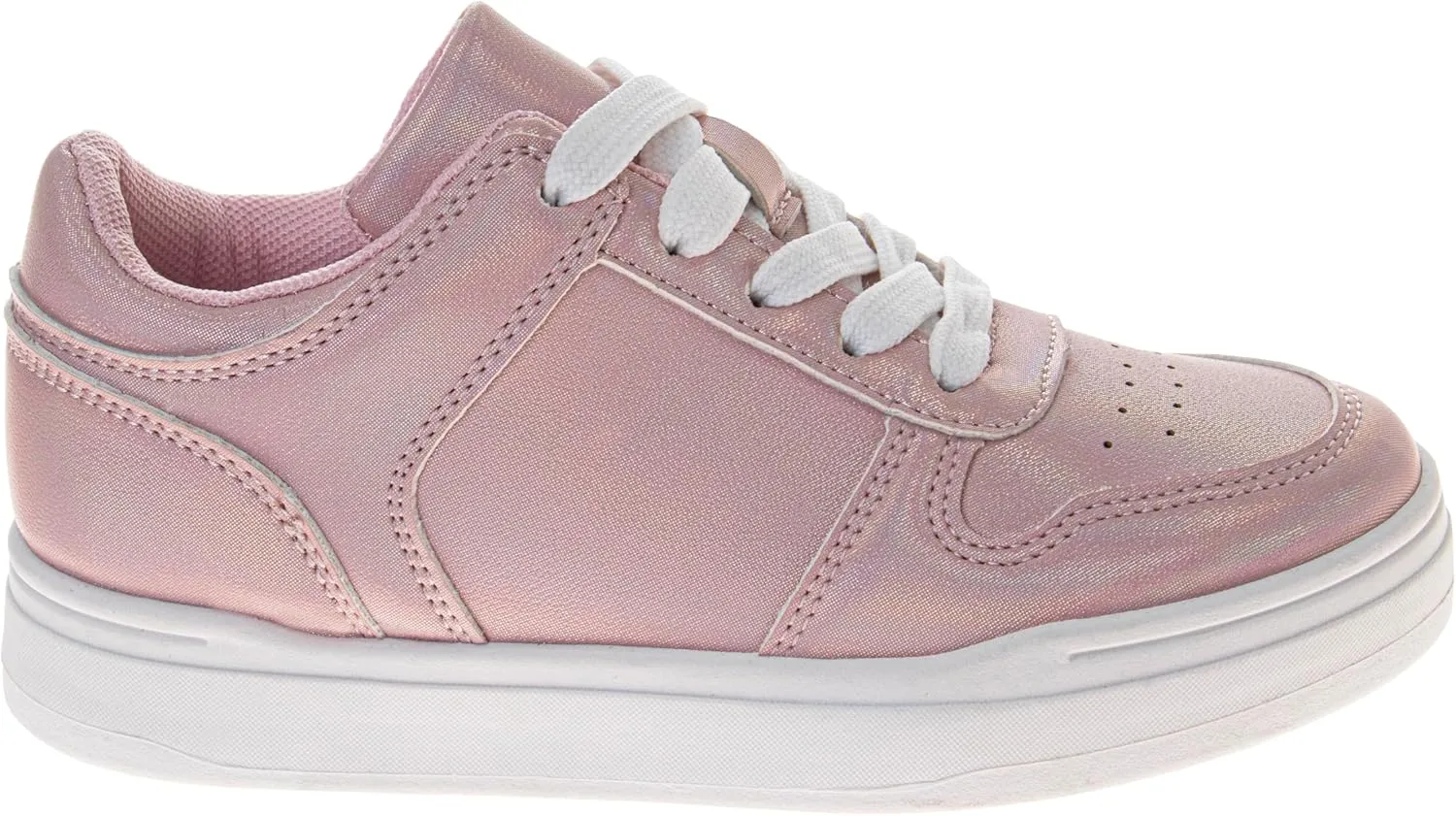Fashion Sneakers for Girls - Kids Lace-Up Shoes Casual Athletic Sneakers (Sizes 11-13 Little Kid / 1-5 Big Kid)