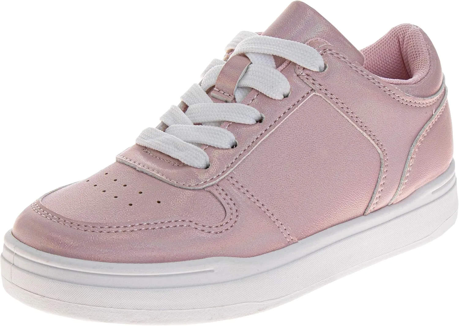 Fashion Sneakers for Girls - Kids Lace-Up Shoes Casual Athletic Sneakers (Sizes 11-13 Little Kid / 1-5 Big Kid)