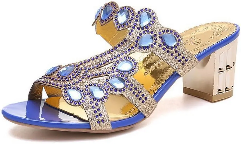 Fashion Women's Sandals Chunky Heel Hollow Casual High Heel Sandals