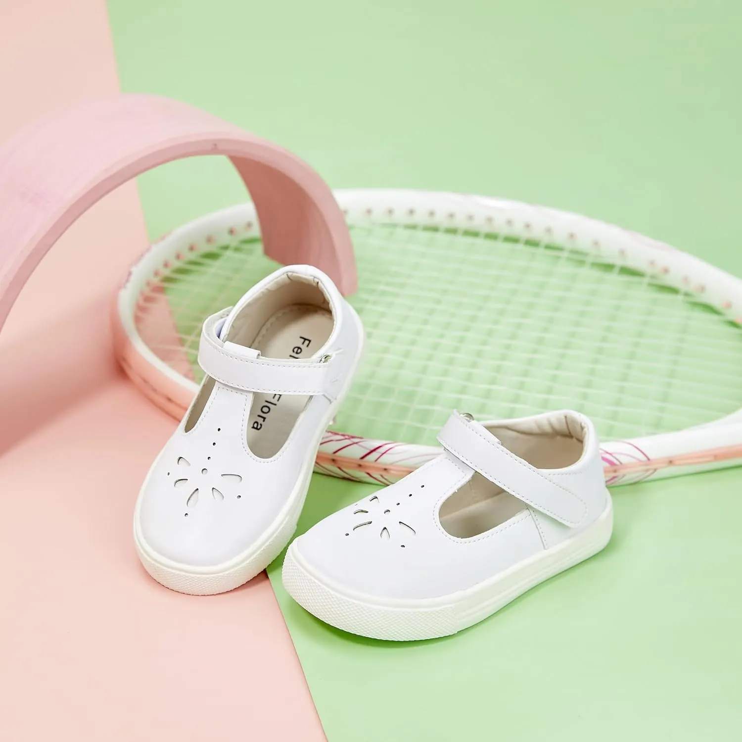 Felix & Flora Toddler/Little Kid Girls Running Shoes Glitter Sneakers Princess Fashion Casual Sports Shoes