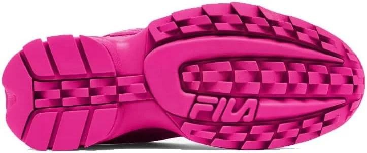 Fila Women's Disruptor II Premium Comfortable Sneakers, Pglo, 8