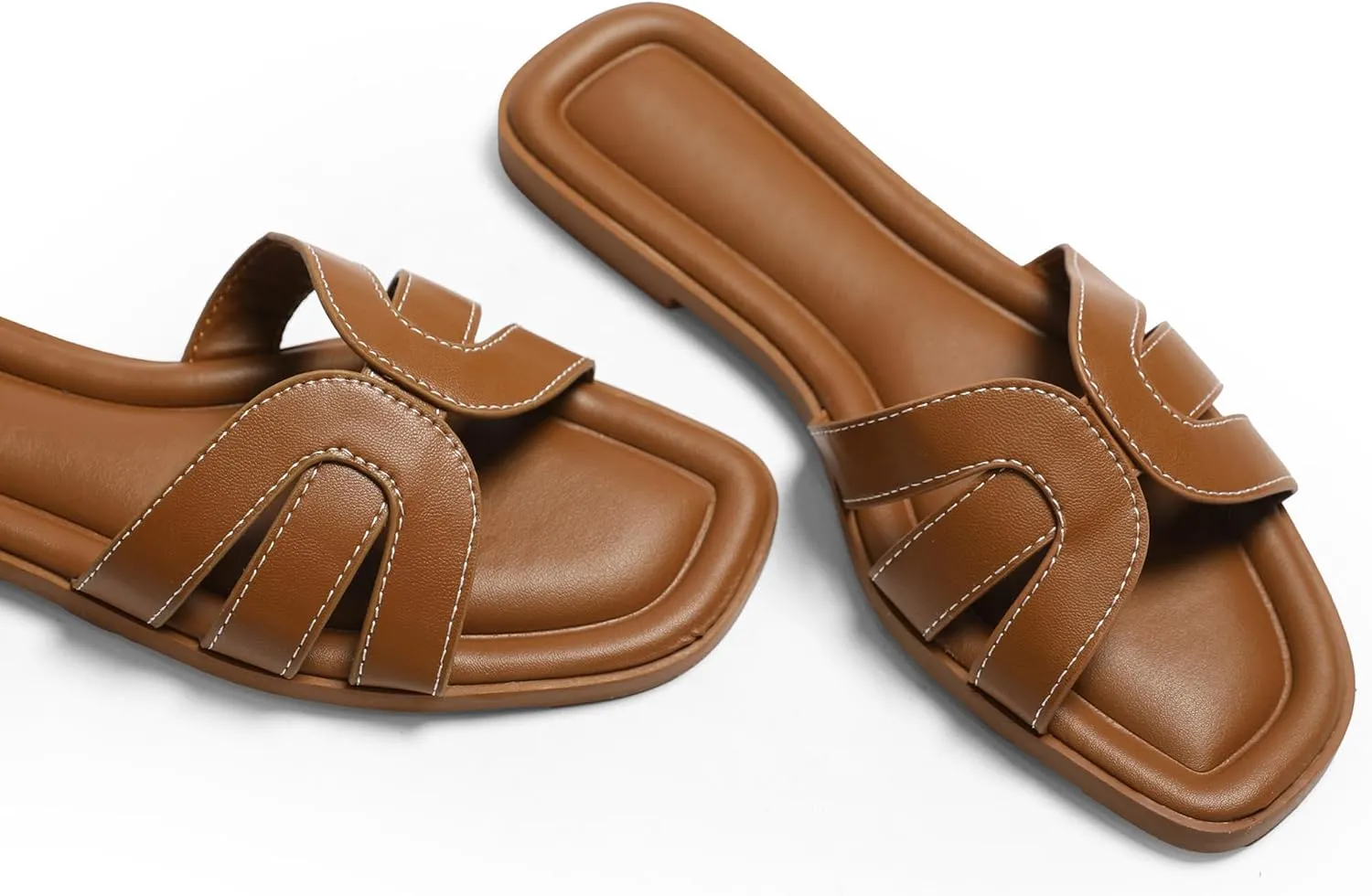 Flat Womens Sandals Flat Slide Sandals Women Black Brown White Sandals Size 6-11