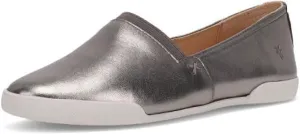 Frye Melanie Slip On Shoes for Women Crafted from Premium Leather with White Rubber Toe Bumpers and Soles, Leather Lining, and Removable Footbeds – 1 ¼” Outsole