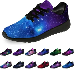 Galaxy Shoes for Women Men Running Shoes Womens Mens Breathable Walking Tennis Sneakers Cosmic Shoes Gifts