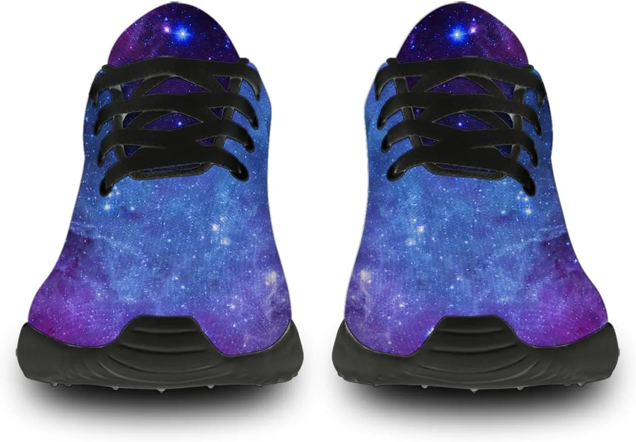 Galaxy Shoes for Women Men Tennis Running Walking Shoes Personalized 3D Print Sneakers Gifts for Him Her