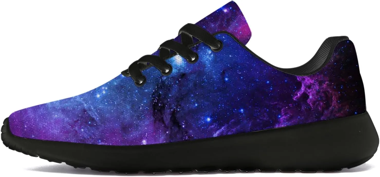 Galaxy Shoes for Women Men Tennis Running Walking Shoes Personalized 3D Print Sneakers Gifts for Him Her
