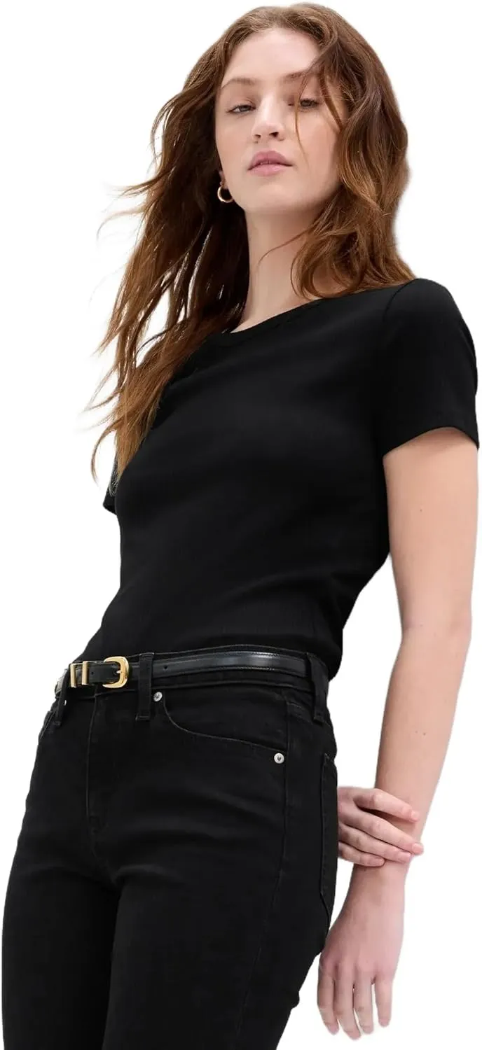 GAP Women's Short Sleeve Ribbed Tee