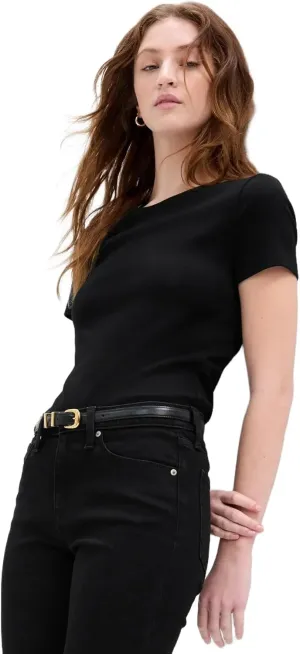 GAP Women's Short Sleeve Ribbed Tee