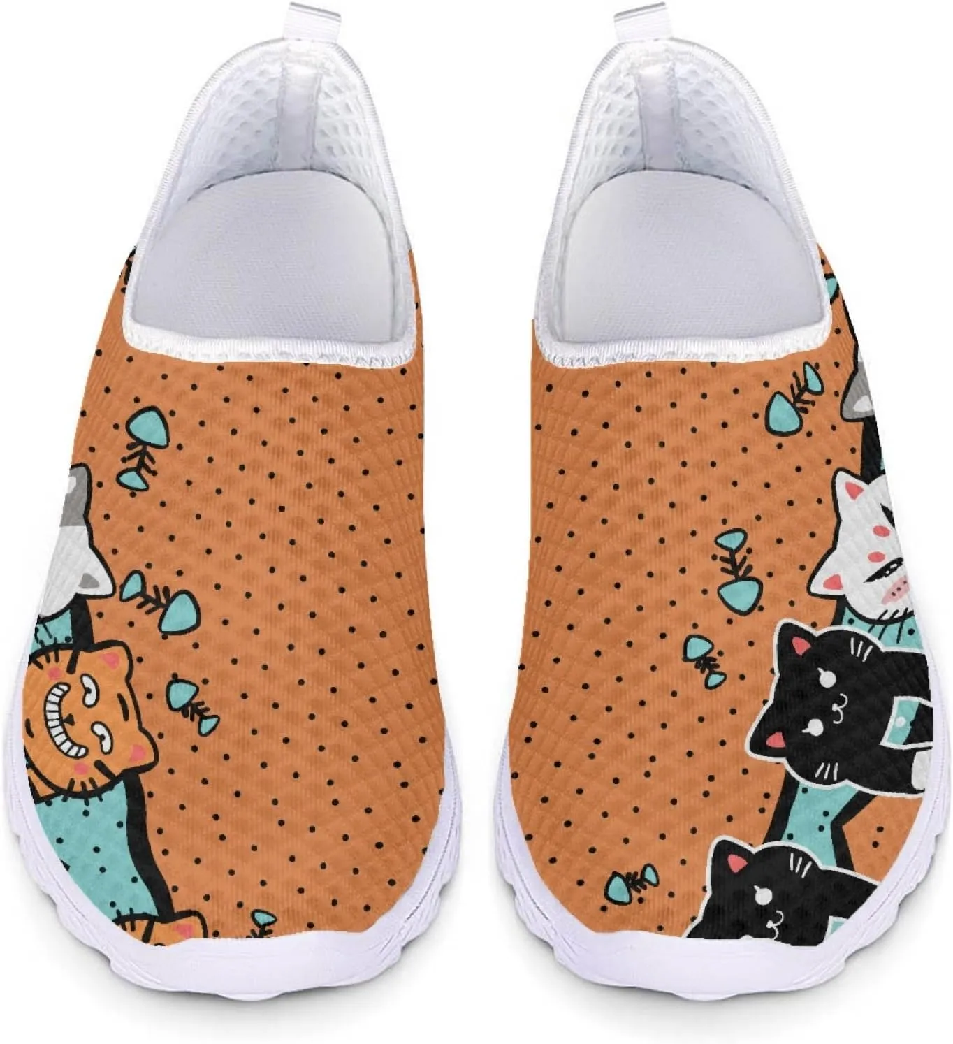 GOSTONG Walking Shoes for Women Arch Support Slip on Sneakers Ladies Mesh Breathable Comfortable Shoes