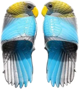 HANDKEI Summer unisex parrot slippers children cartoon animal slippers funny parrot beach slippers sandals 3 colors