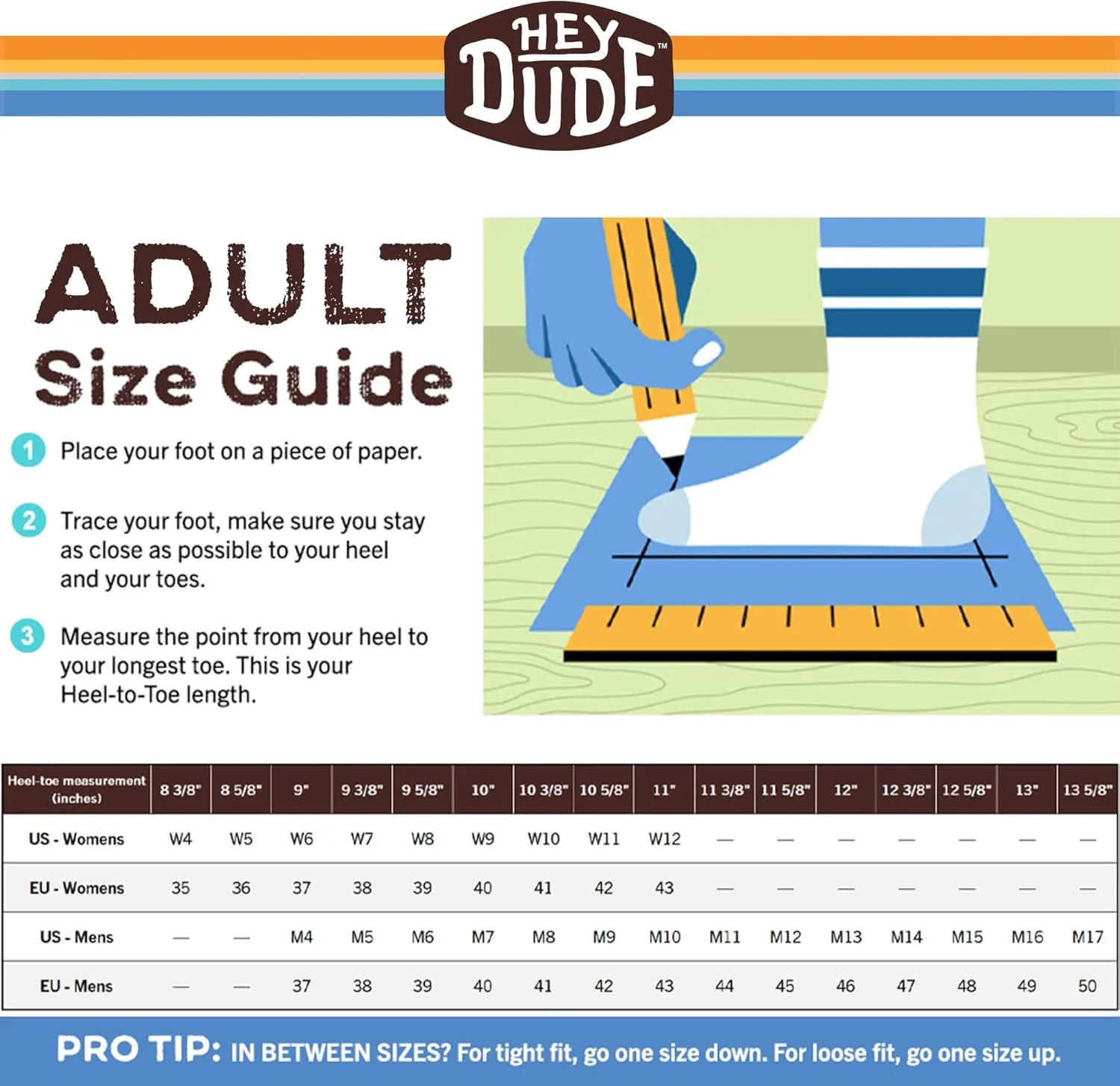 Hey Dude Women's Wendy Peak Baja Stripe