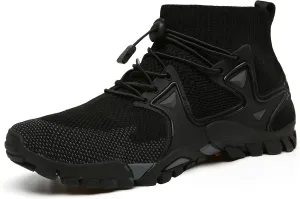 Hiking Boots Mens Walking Shoes Lightweight Trekking Outdoor Mountain Mid Casual Trainers Lace-up