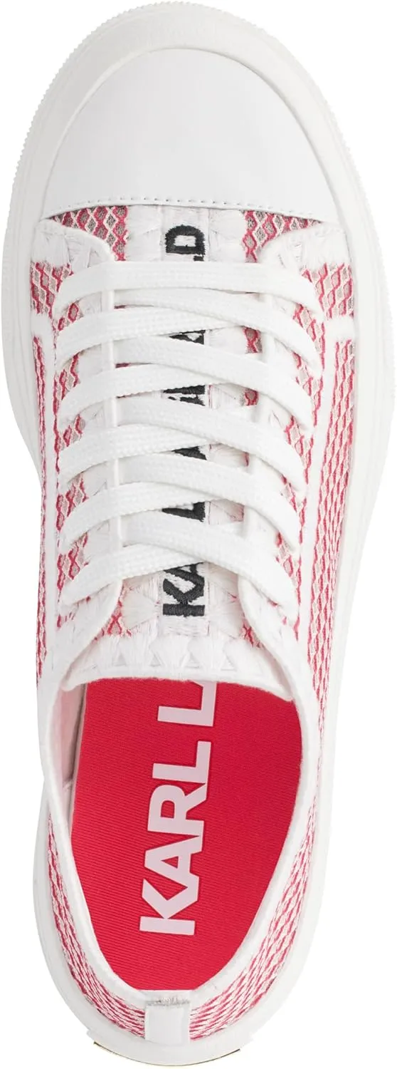 Karl Lagerfeld Paris Women's Cushioned Insole Everyday Giddeon-Lace Up Sneaker
