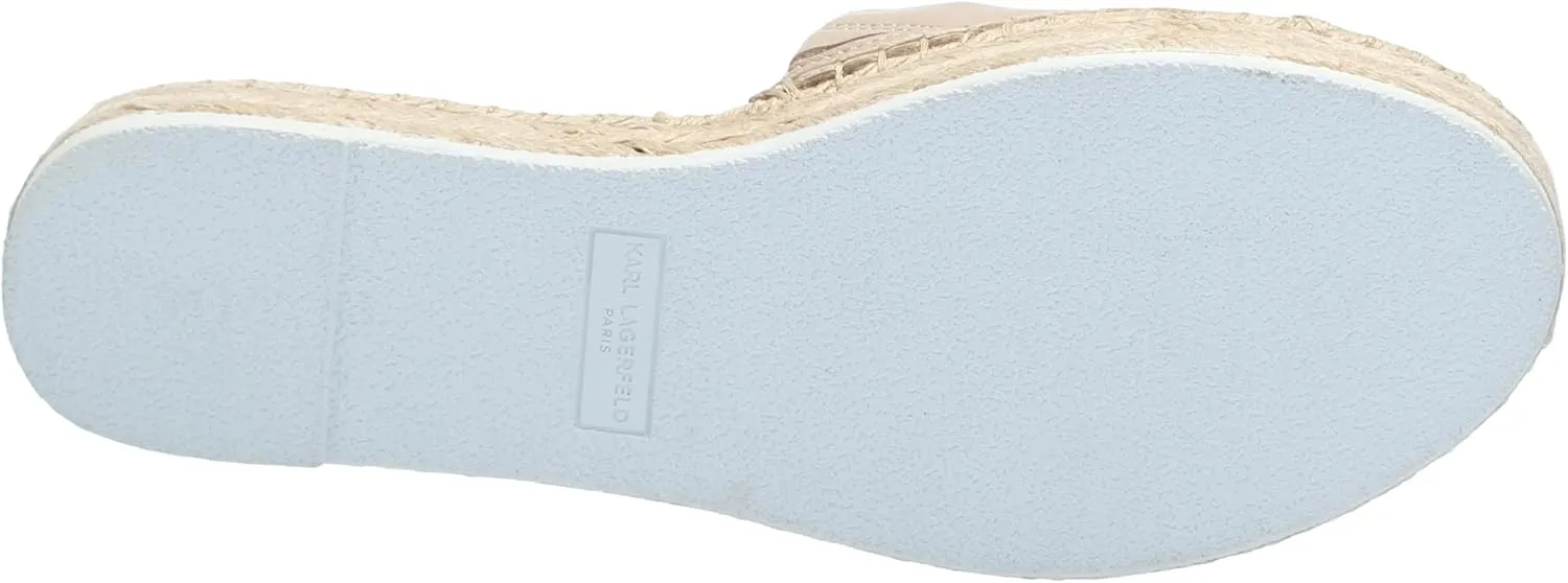 KARL LAGERFELD womens Cherie Slide Espadrille Sandal