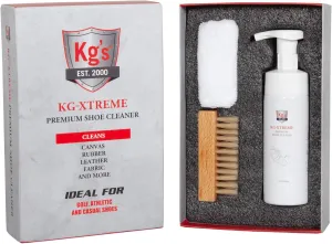 Kg's Premium Shoe Cleaning Kit - Shoe Cleaner Kit for Athletic & Casual Shoes, Includes Shoe Cleaning Solution, Shoe Cleaning Brush, & Cleaning Cloth for Canvas, Rubber, Leather, Fabric, and More