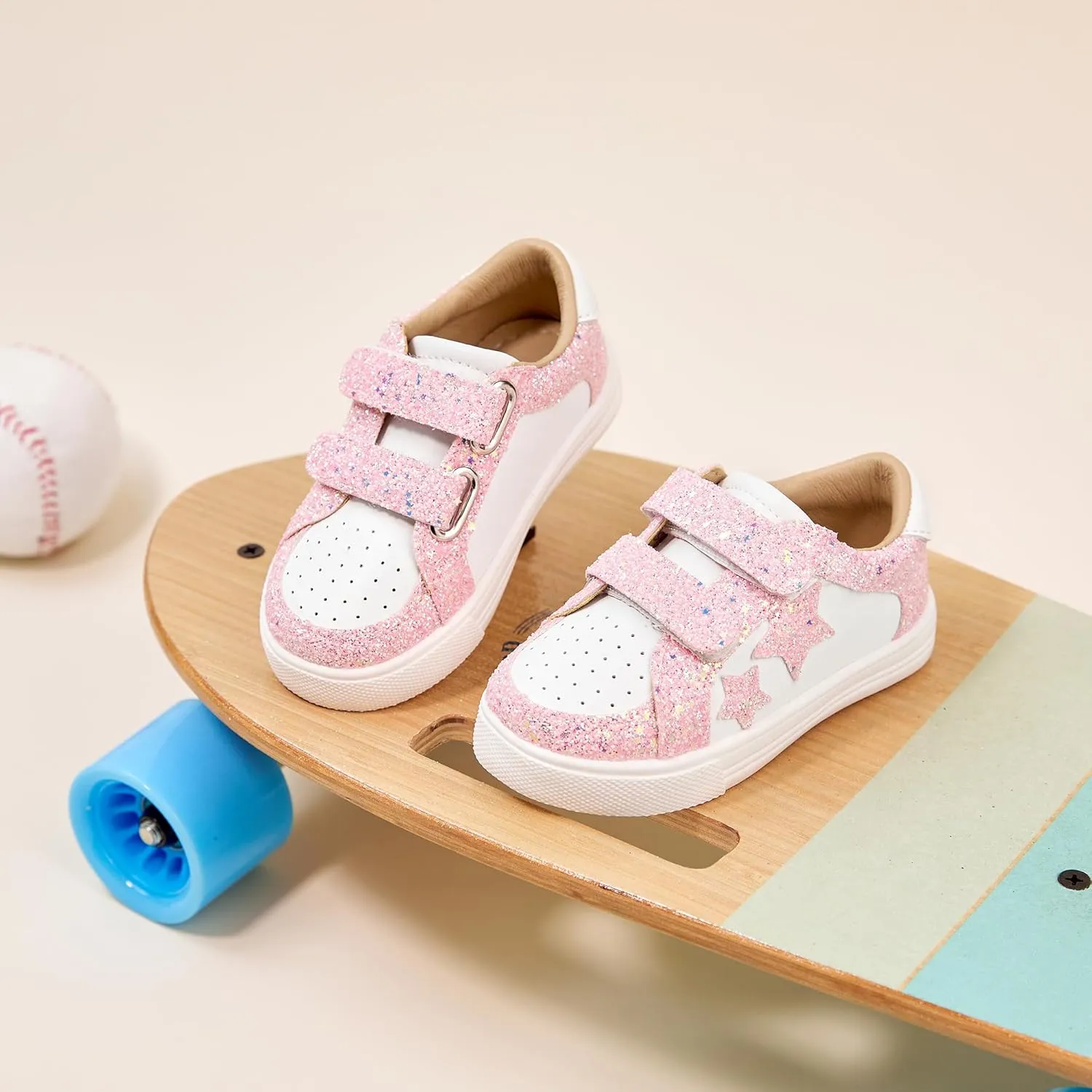 Kiderence Toddler Girls Sneakers Little Girls Running Sports Shoes(Toddler/Little Kids)