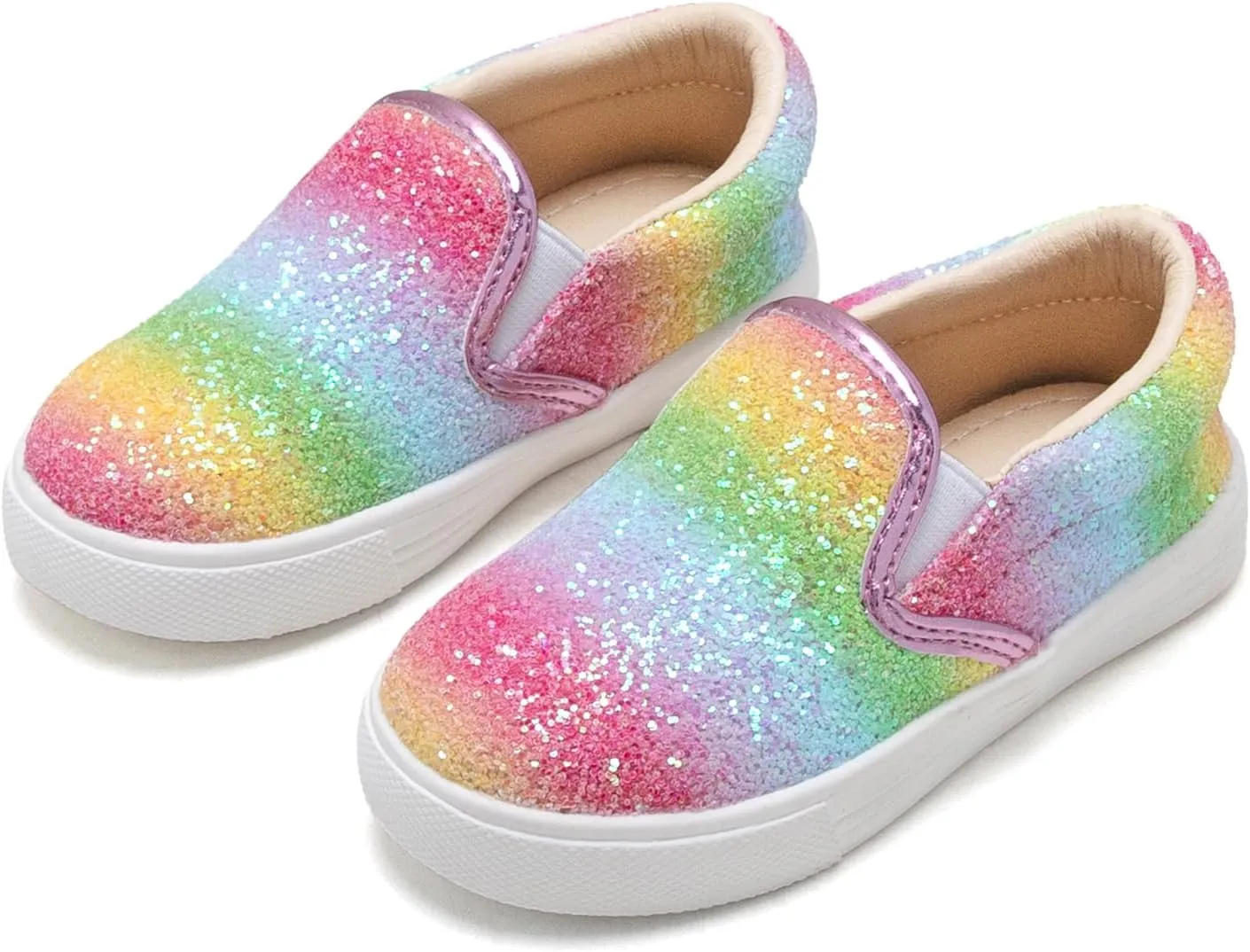 Kiderence Toddler Girls Sneakers Little Girls Running Sports Shoes(Toddler/Little Kids)