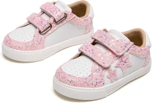 Kiderence Toddler Girls Sneakers Little Girls Running Sports Shoes(Toddler/Little Kids)
