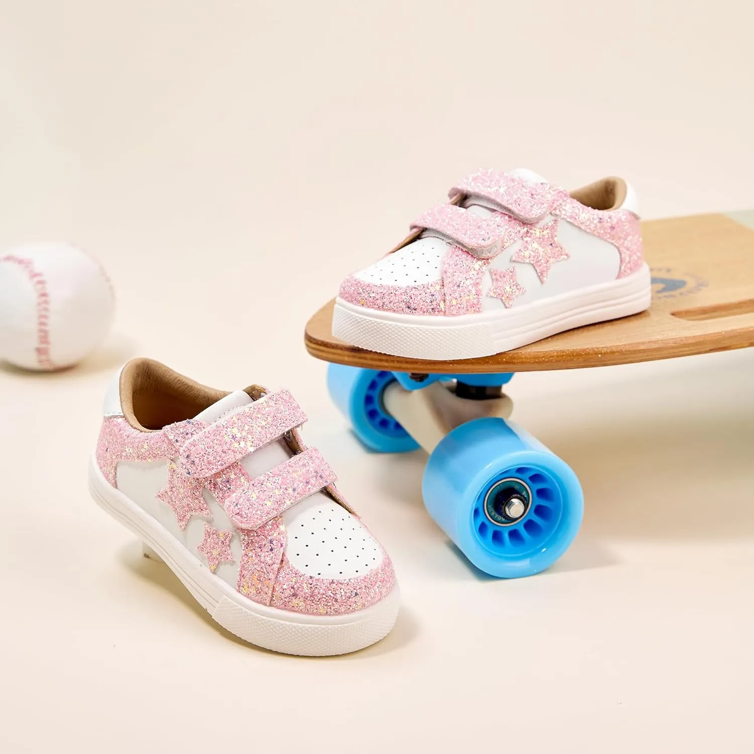 Kiderence Toddler Girls Sneakers Little Girls Running Sports Shoes(Toddler/Little Kids)
