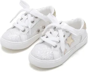 Kiderence Toddler Girls Sneakers Little Girls Running Sports Shoes(Toddler/Little Kids)