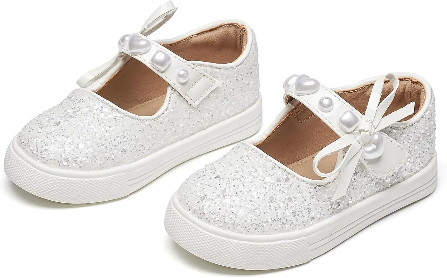 Kiderence Toddler Girls Sneakers Little Girls Running Sports Shoes(Toddler/Little Kids)