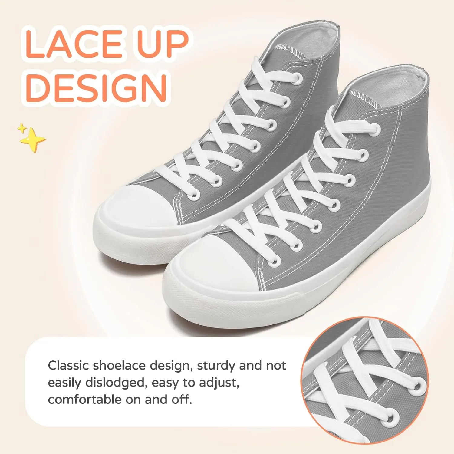 Kids Canvas Sneakers for Girls Boys High Top Canvas Fashion Shoes Comfortable Classic Casual Lace up Walking Running Shoes