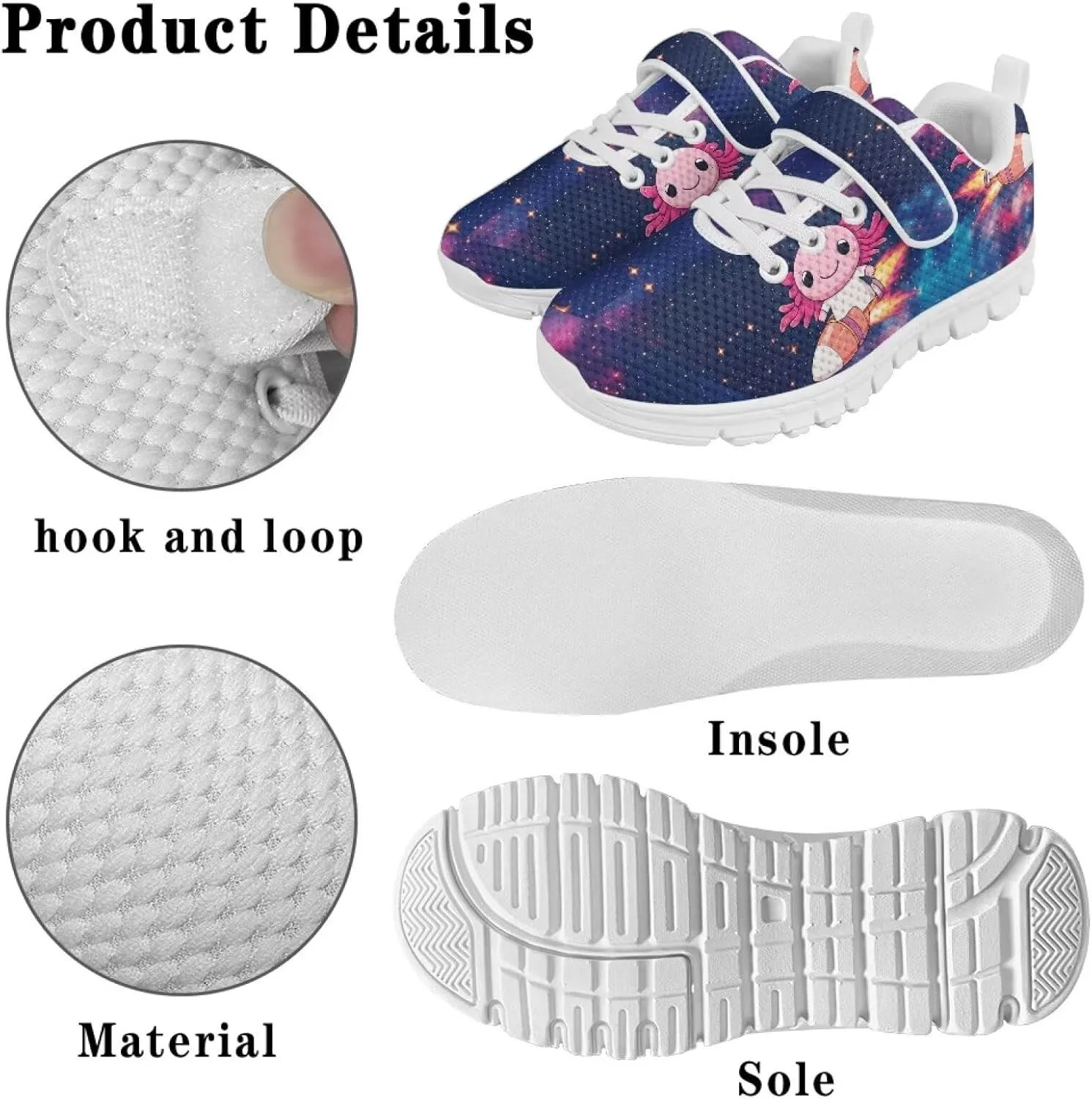 Kids Tennis Shoes School Sneakers for Boys Girls Cute Running Shoes