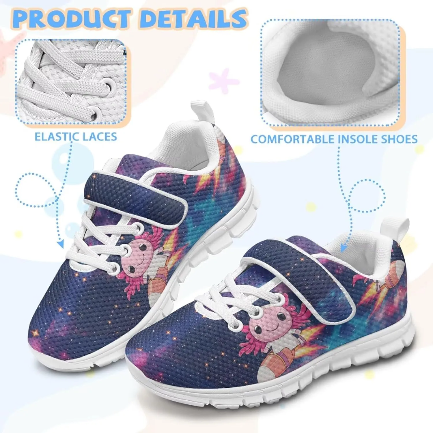 Kids Tennis Shoes School Sneakers for Boys Girls Cute Running Shoes