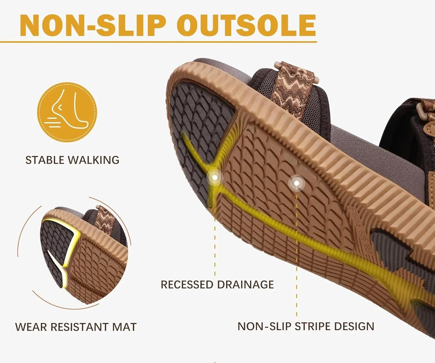 KuaiLu Womens Orthopedic Walking Sandals Recovery Sport Outdoor Hiking Water Sandles Thick Athletic Cushion Adjustable Strap Sandals with Comfortable Plantar Fasciitis Arch Support