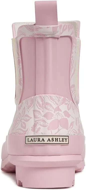 Laura Ashley Women's Rain Boots, Mid Cut Rubber Rain Boots for Women - Waterproof Ankle Boots for Ladies