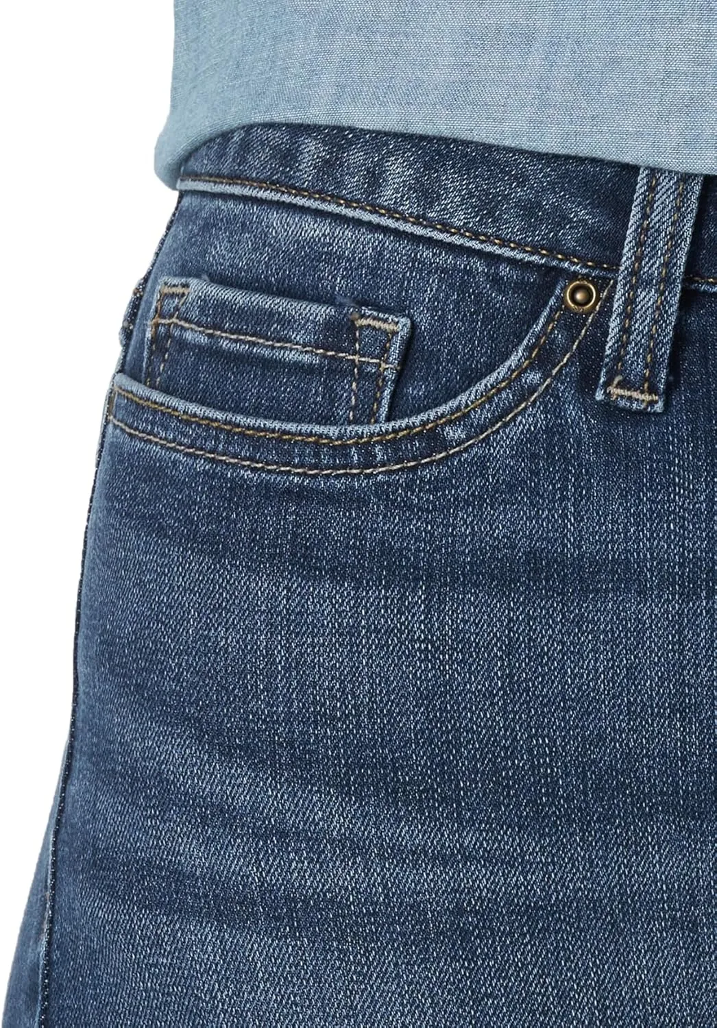 Lee Women's Petite Legendary Mid Rise Straight Leg Jean