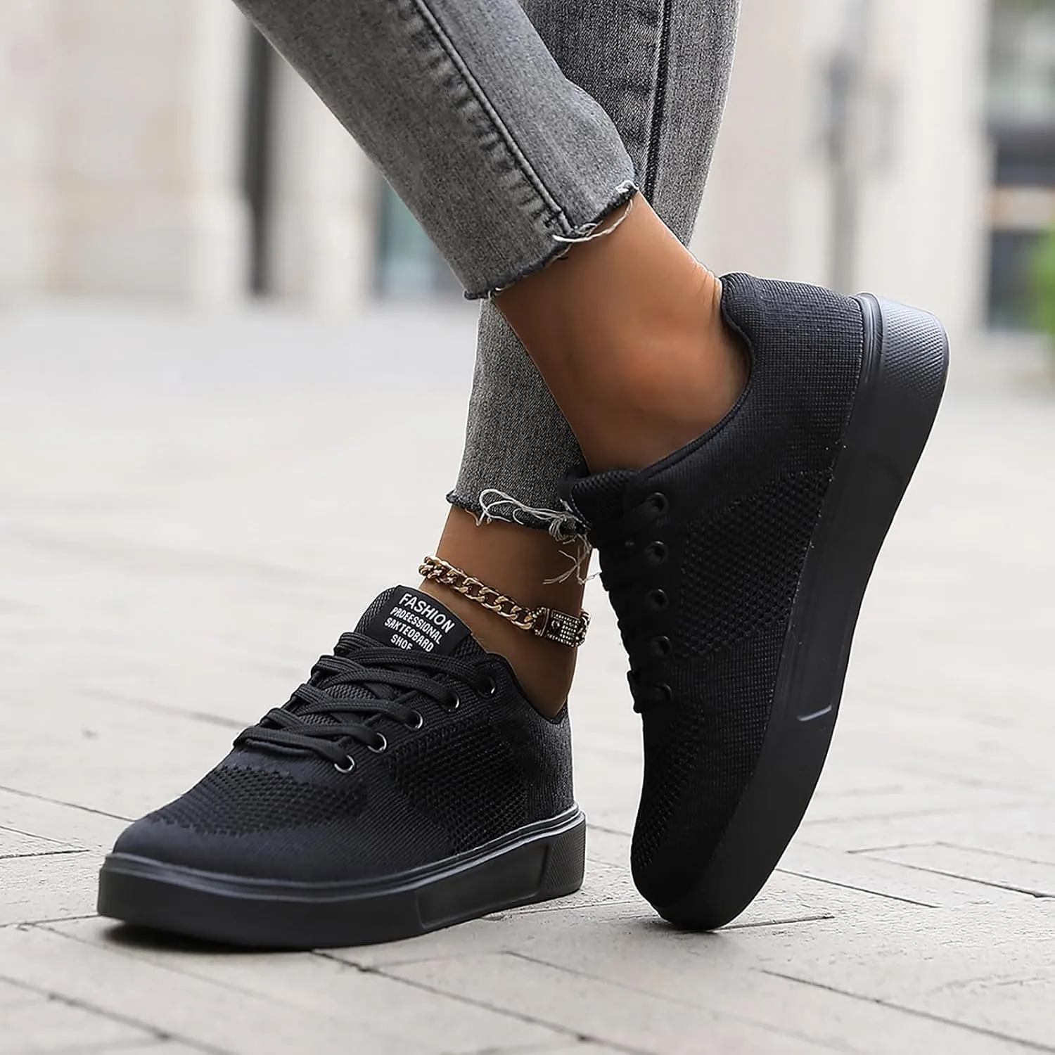 Leisure Couple Men Women Four Seasons Mesh Non Slip Flat Round Toe Breathable Lace Up Lazy Leisure Men S Casual Shoes 9 Men's
