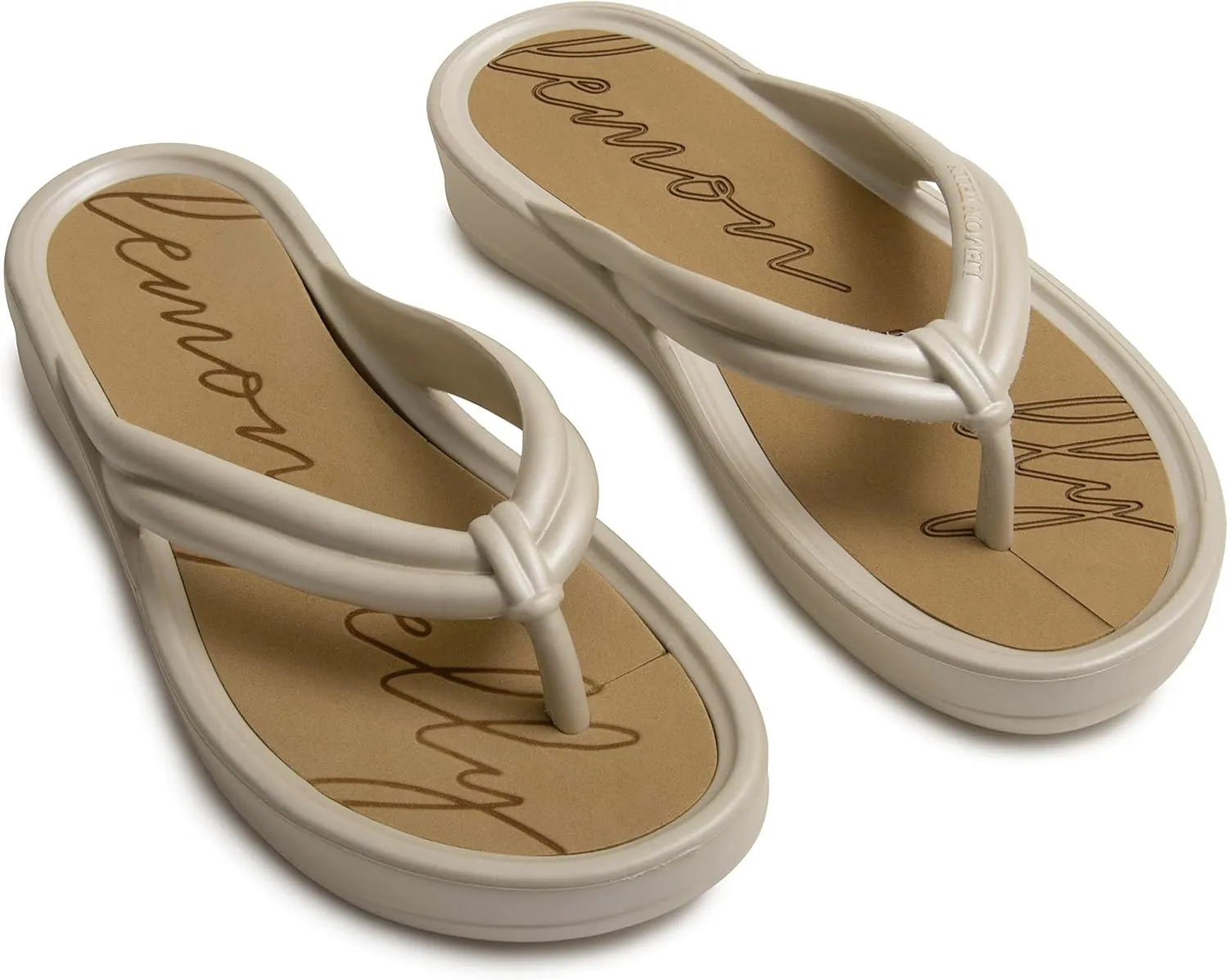 Lemon Jelly Flip Flops for Women - Water-Friendly Comfort Beach Slippers - Super Lightweight Summer Flip Flops for Women - Versatile, Casual Sandals for Ladies - Great for the Pool, Beach & Shower