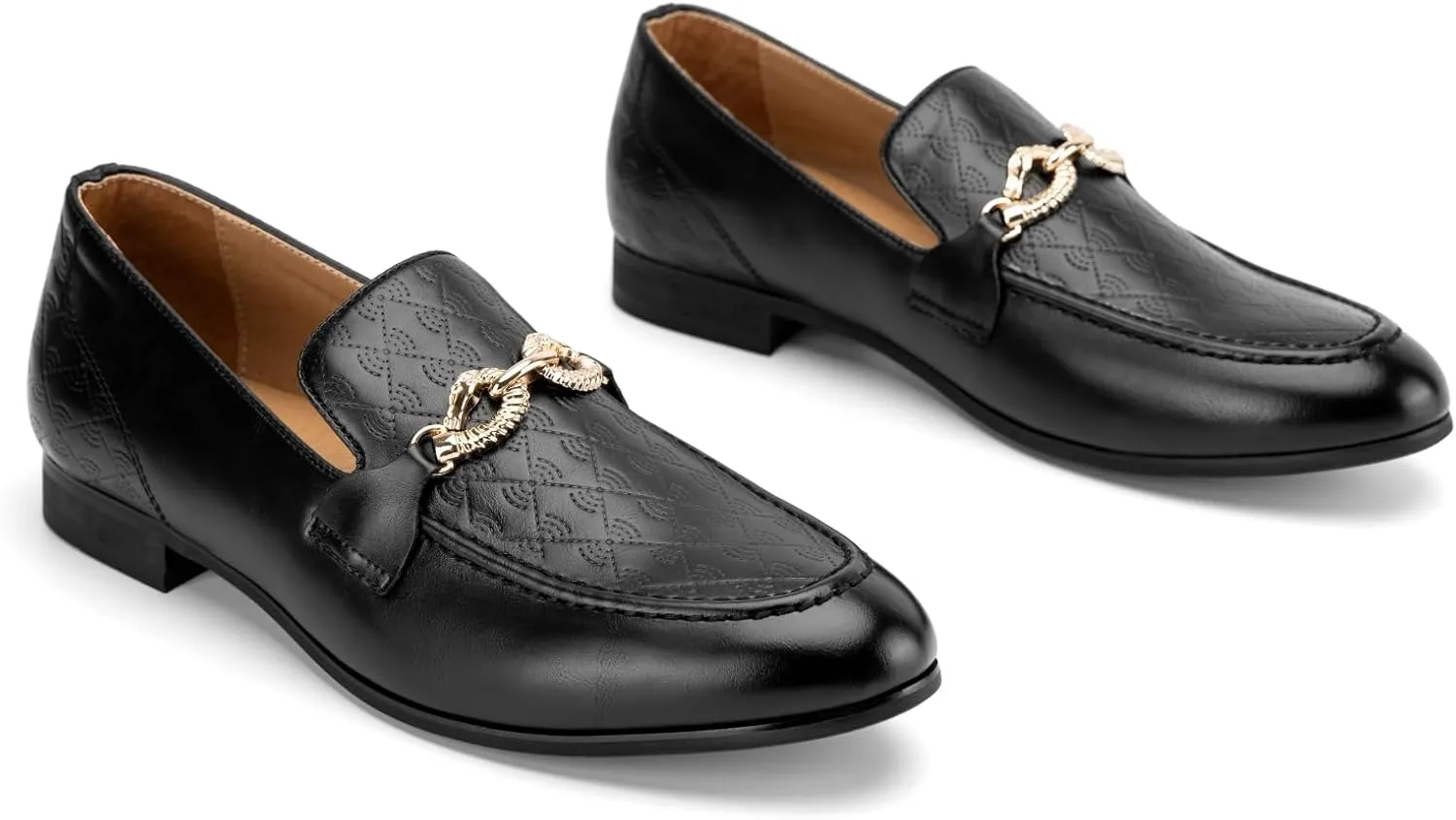 Meijiana Men's Fashion Classic Faux Leather Loafers and Weeding Dress Shoes for Men