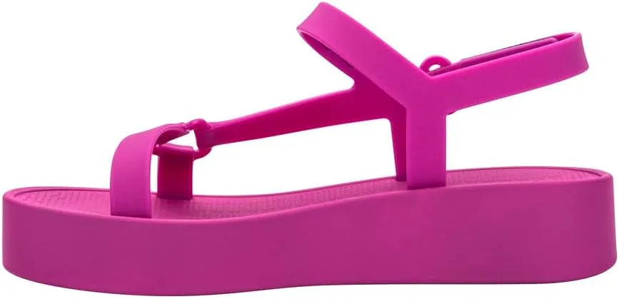 Melissa Sun Downtown Platform Sandals - Fashion Sandals for Women - Versatile Summer Sandals - Beach to Dinner Style - Bubblegum Scented Sole