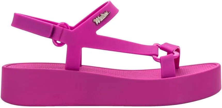 Melissa Sun Downtown Platform Sandals - Fashion Sandals for Women - Versatile Summer Sandals - Beach to Dinner Style - Bubblegum Scented Sole