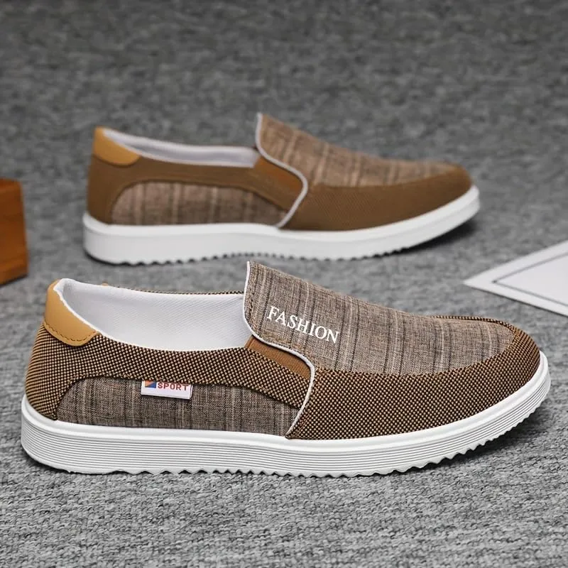 Men's Breathable Casual Loafers, Lightweight Anti-Skid Slip On Shoes for Outdoor Walking Driving, Men's Street Footwear, Spring and Summer