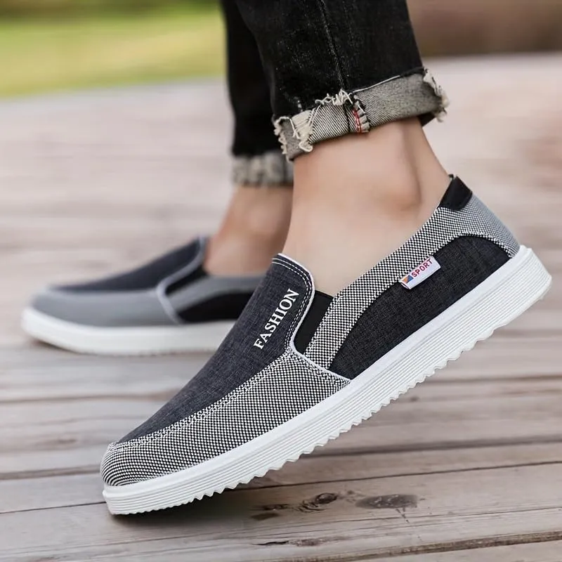 Men's Breathable Casual Loafers, Lightweight Anti-Skid Slip On Shoes for Outdoor Walking Driving, Men's Street Footwear, Spring and Summer