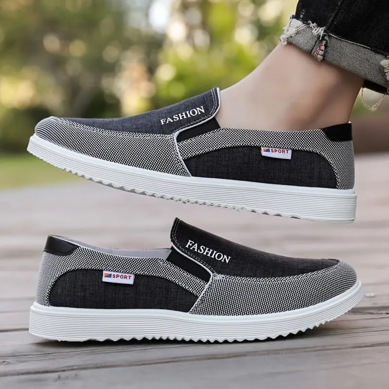 Men's Breathable Casual Loafers, Lightweight Anti-Skid Slip On Shoes for Outdoor Walking Driving, Men's Street Footwear, Spring and Summer