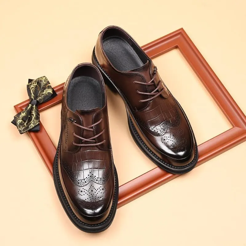 Mens England Flats Breathable Sport Outdoor Footwear Anti-Slip and wear-Resistant Design for Weddings, Parties, Work, Church, Pro