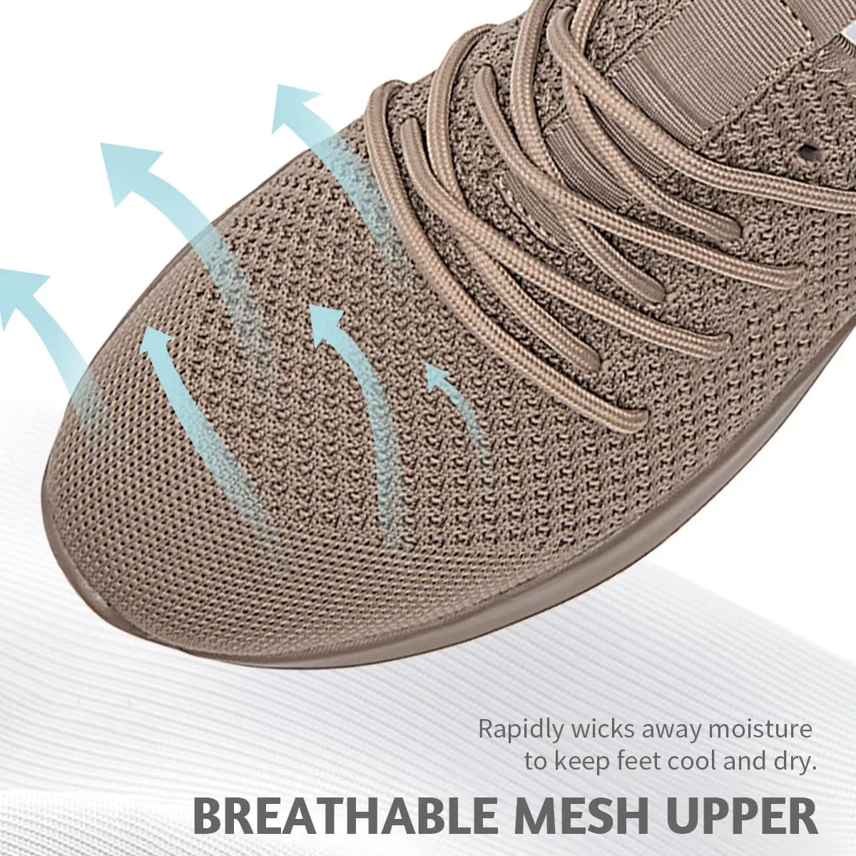 Men's Running Walking Shoes Sneakers Tennis Fitness Athletic Shoes Non Slip On Sports Casual Workout Shoe Lightweight Comfortable Gym Fashion Breathable Mesh Trainer