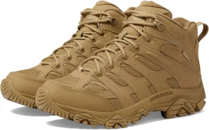 Merrell Men's Moab 3 Mid Waterproof Tactical Boots, Comfortable Leather Outdoor Hiking Work Shoes