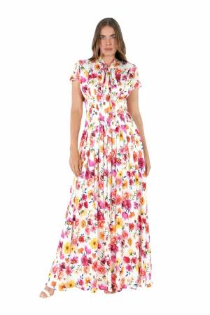 Mikael Aghal Floral Maxi Dress