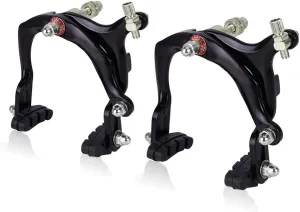 Mimoke 2 Pairs of C-Brake Brake Arm Bicycle Rim Brake Sets Front and Rear V-Brake with 70mm Pads Long Arm 110mm Aluminum Alloy