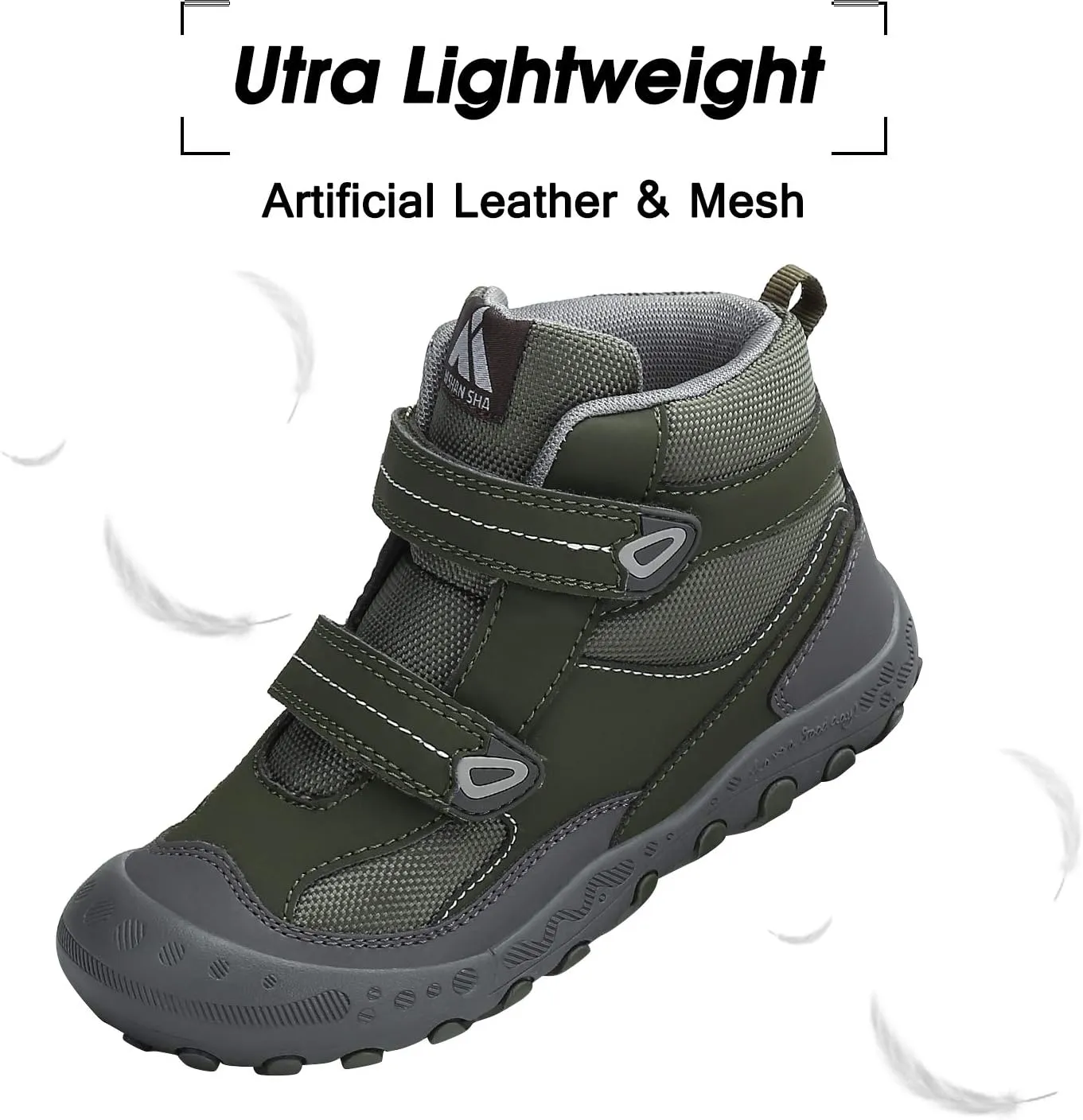 Mishansha Kids Hiking Boots Toddler Girls Boys Hiking Shoes Water-Resistant Anti-Collision Non-Slip Athletic Outdoor Trekking Boots