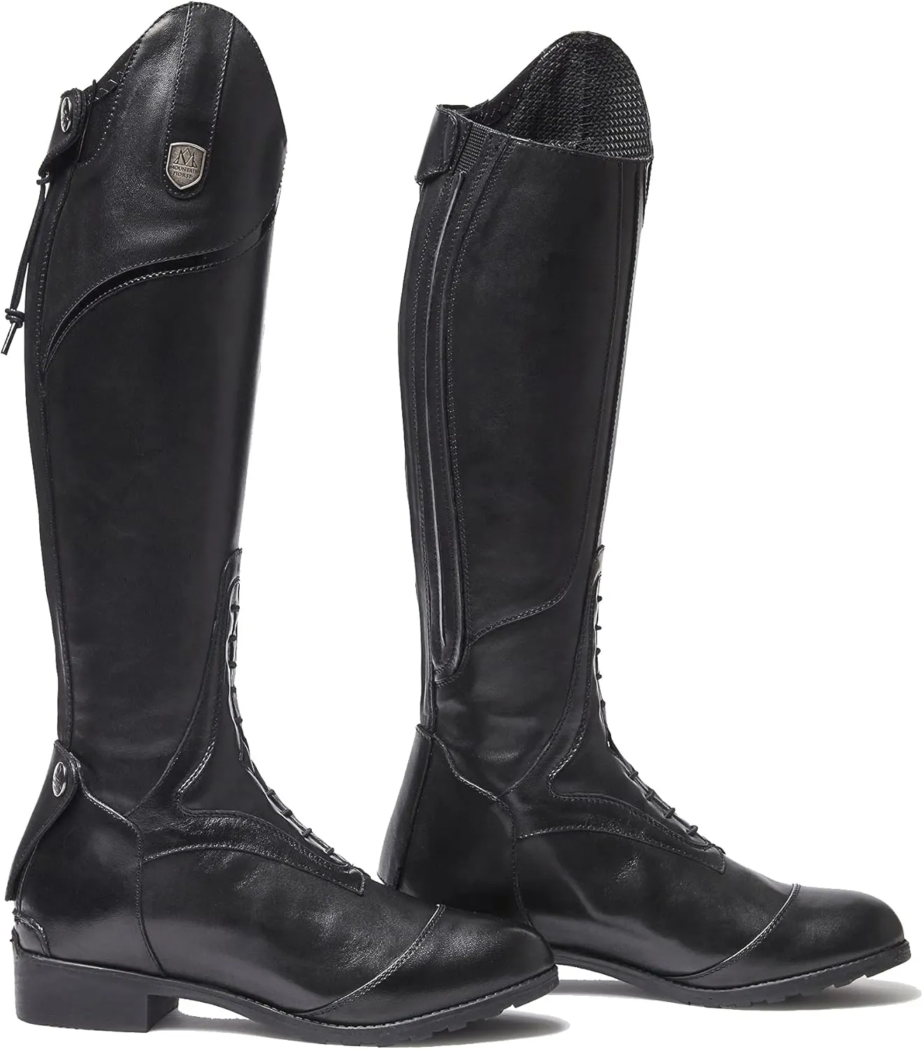Mountain Horse Junior Sovereign Long Riding Boots - Black Footwear Calf Size - Regular/Regular, Footwear Size - 34