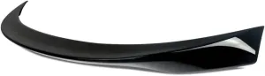 MP Style Rear Bumper Lip Trunk Spoiler Compatible for BMW F16 X6 2015 2016 2017 2018 Carbon Fiber Car Rear Trunk Boot Lip Spoiler Wing(Glossly Black)