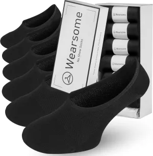 No Show Socks Men & Women - Non Slip Short Socks Low Cut Ankle No See Invisible in Loafer Sneaker Boat, 6 Pack