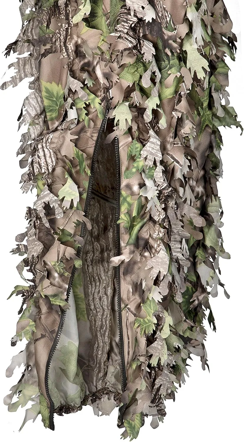 North Mountain Gear Woodland Camo Ghillie Suit 3D Leaf with Zippers and Pockets
